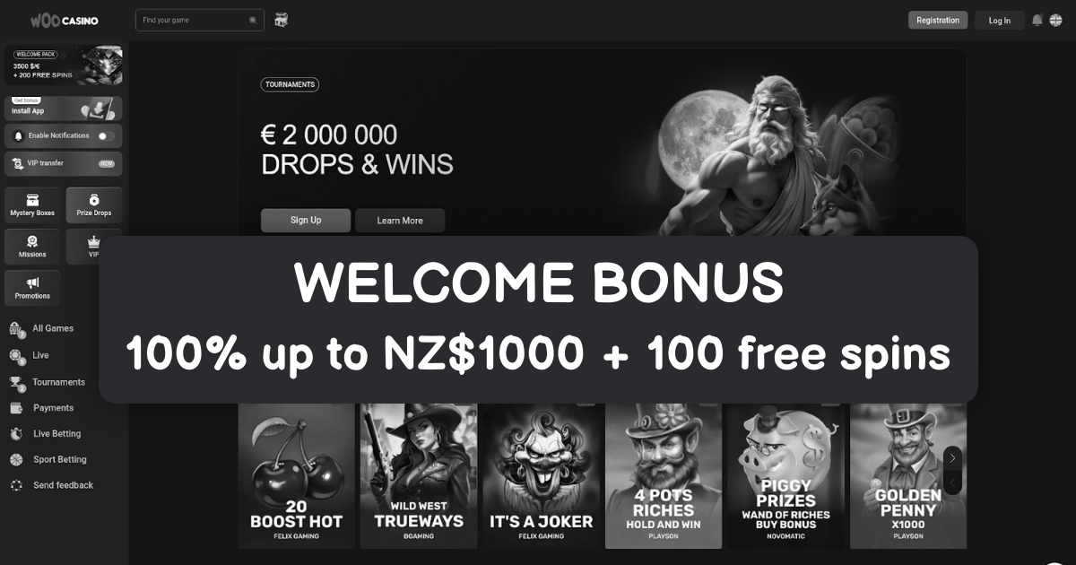 Woo Casino welcome bonus